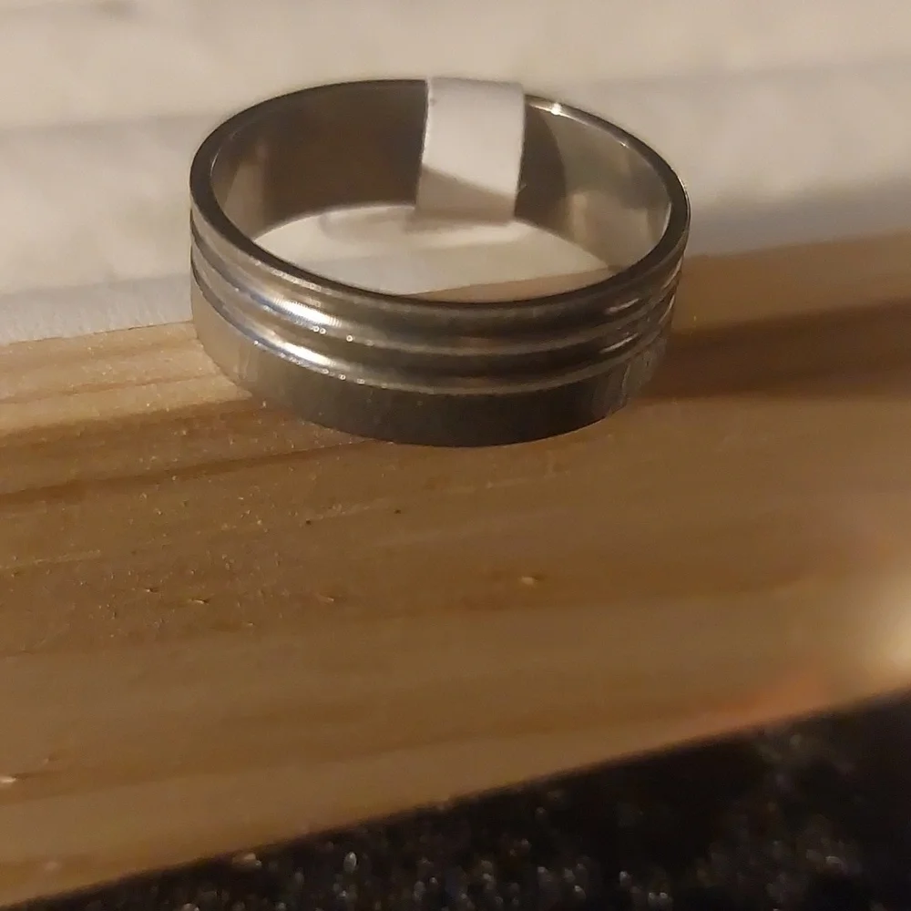 Men Silver stainless steel ring #streetwearjewellery